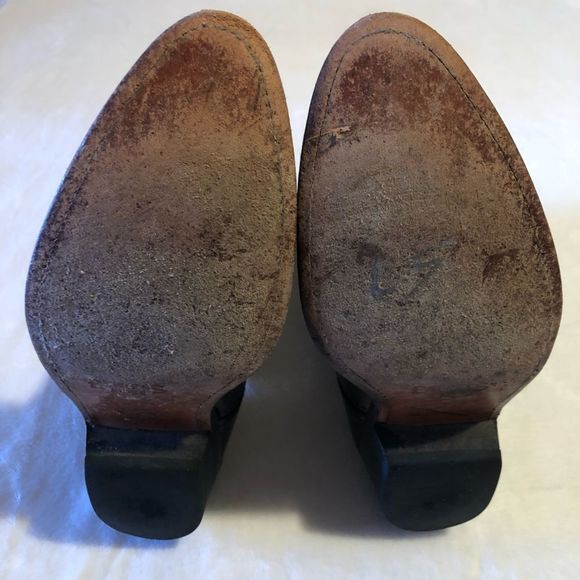 Express Rider Western Style Black Leather Boots • Men’s Sz 10 - Picture 9 of 12